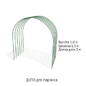 Дуга парниковая мет.пласт.пок.3,0м(6шт)