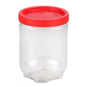 Банка пласт.1,5л с зав.крышкой М6597