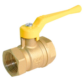 Кран газовый 1" ГГ бабочка латунь