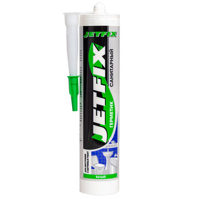 Герметик силик."JETFIX" 280мл сан.бел.