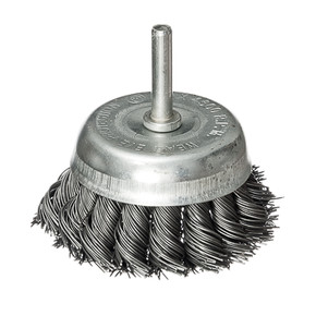 Щетка д/дрели 75мм "чашка"со шпилькой