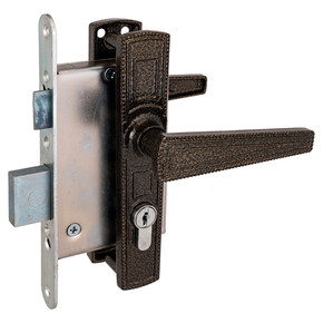 Замок врезной с ручк. ЗВ4-3.01 бронза