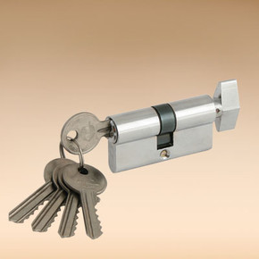 Сердцевина д/замка 60мм 5кл-заверт.хром