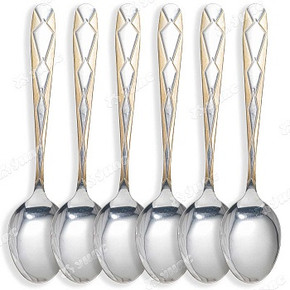 Ложка чайная "Ромбик" (уп.6шт)